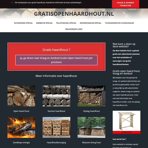 Gaan Fantasierijk Score Gratisopenhaardhout.nl | marktplaats voor gratis haardhout